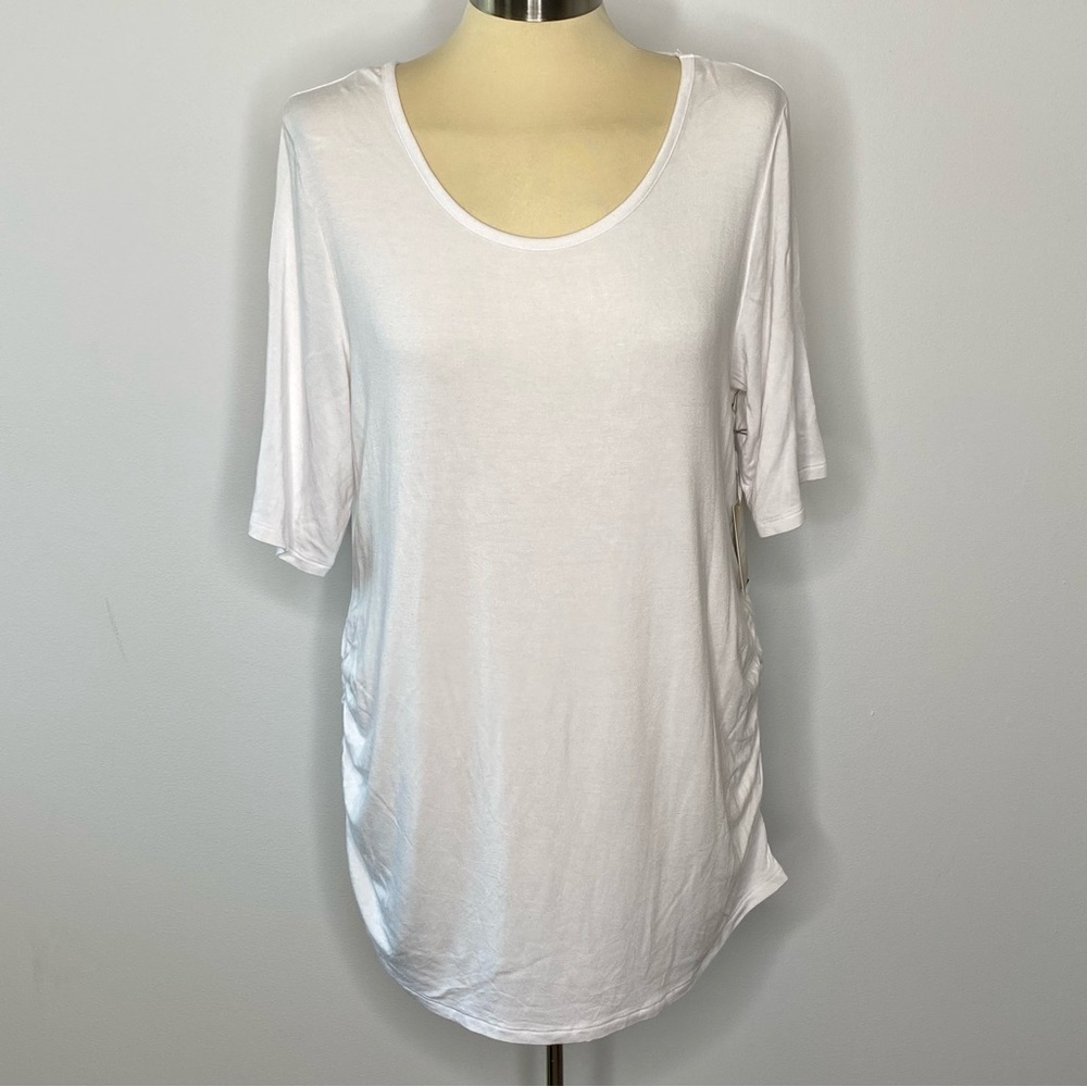 a:glow Maternity White Tunic